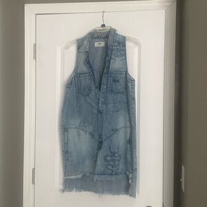Free people size small denim short dress
